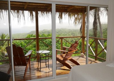 Balcony with ocean view, Samana Ocean View Eco Lodge